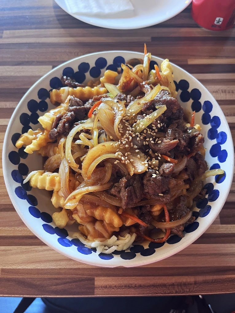 Tteokbokki - Spicy Korean rice cakes at Yum Yum BBQ Chicken NE, 999 36 St NE Calgary